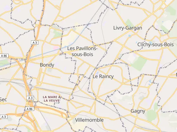 Plan des Pavillons-sous-Bois