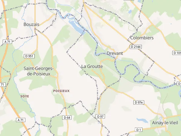 Plan de La Groutte