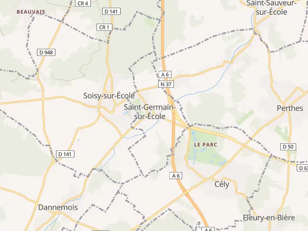 Plan de Saint-Germain-sur-École