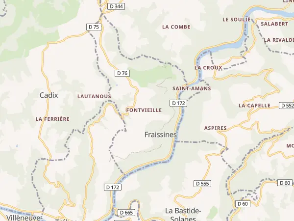 Plan de Fraissines
