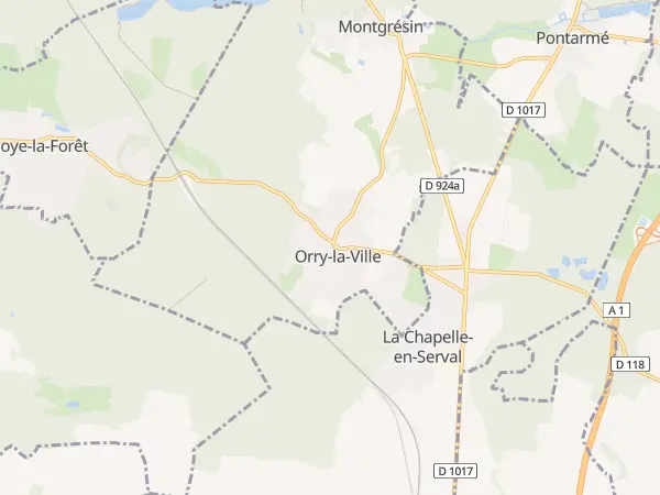 Plan de Orry-la-Ville