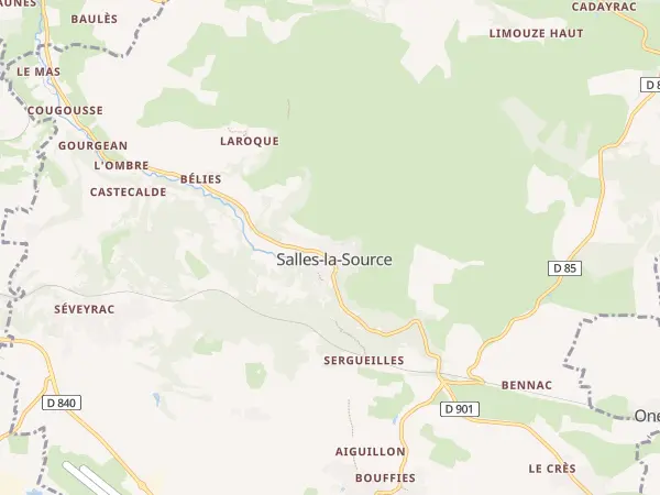 Plan de Salles-la-Source