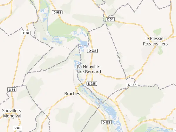 Plan de La Neuville-Sire-Bernard