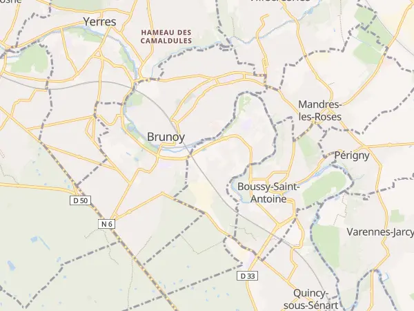 Plan de Épinay-sous-Sénart
