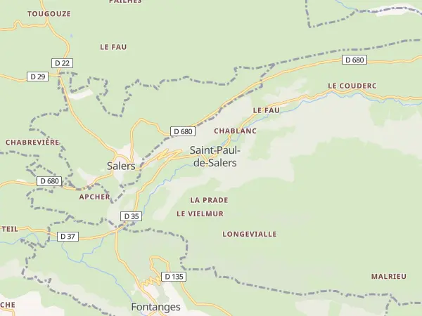 Plan de Saint-Paul-de-Salers