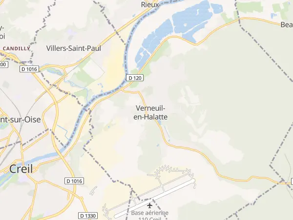 Plan de Verneuil-en-Halatte