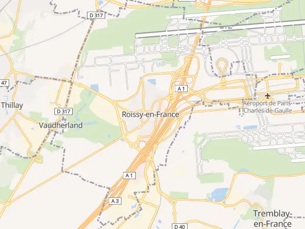 Plan de Roissy-en-France