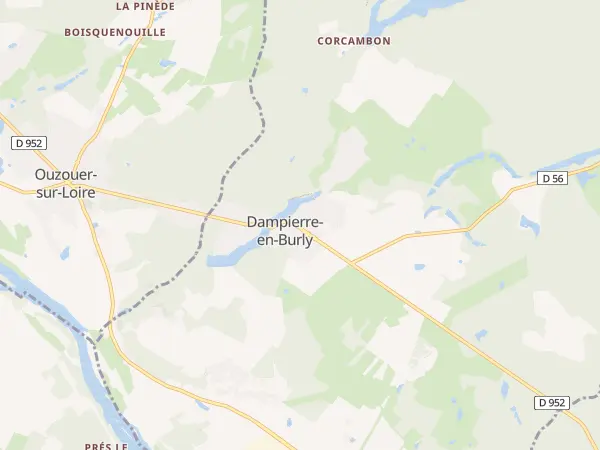 Plan de Dampierre-en-Burly