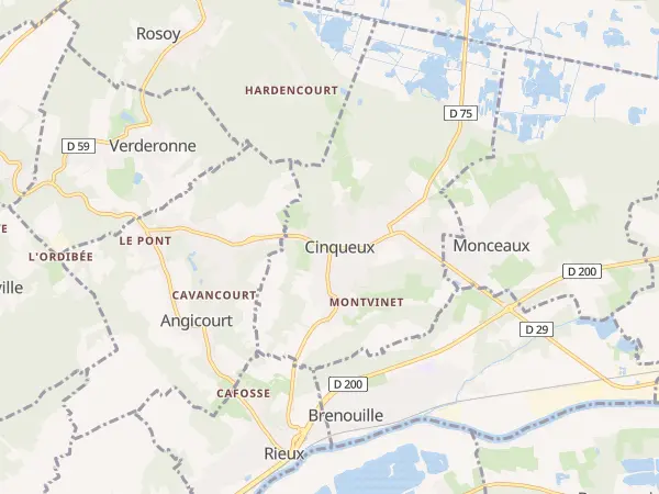 Plan de Cinqueux