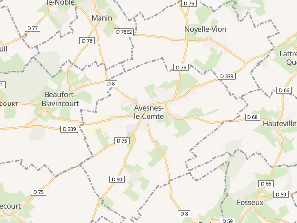 Plan de Avesnes-le-Comte