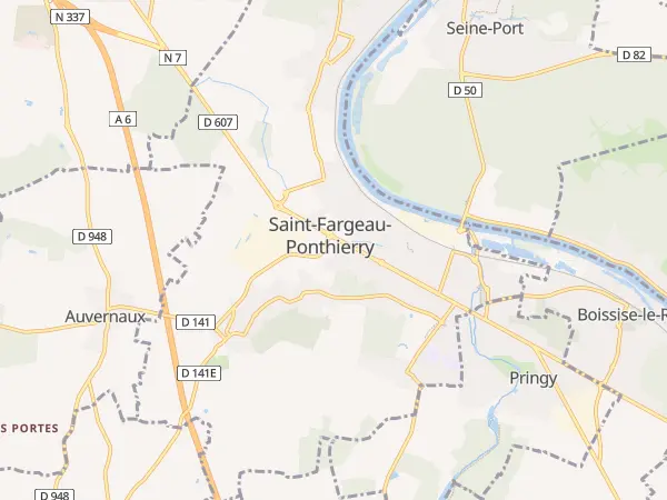 Plan de Saint-Fargeau-Ponthierry