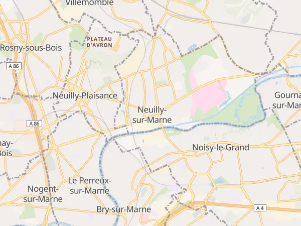 Plan de Neuilly-sur-Marne