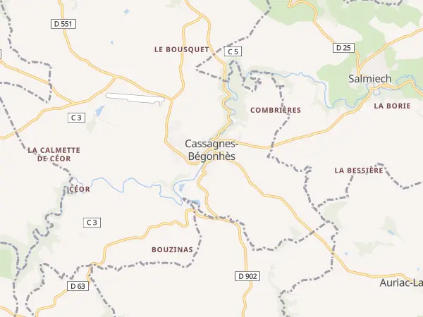 Plan de Cassagnes-Bégonhès