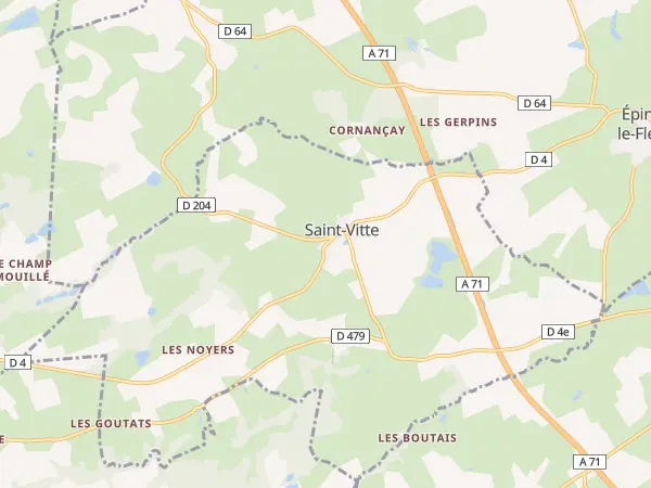 Plan de Saint-Vitte
