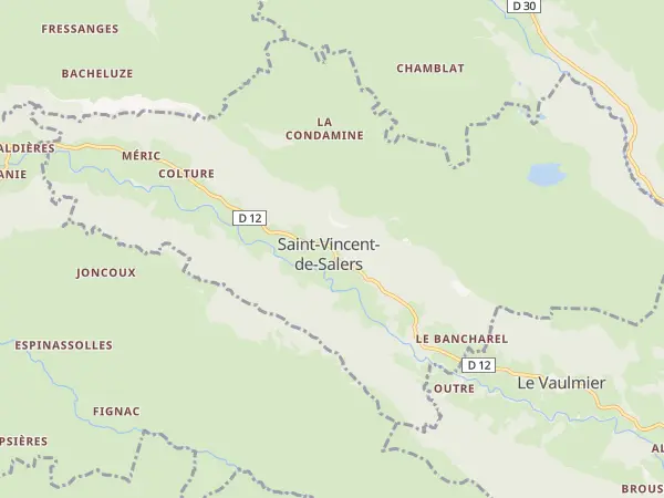 Plan de Saint-Vincent-de-Salers