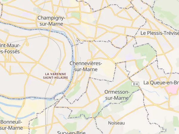 Plan de Chennevières-sur-Marne