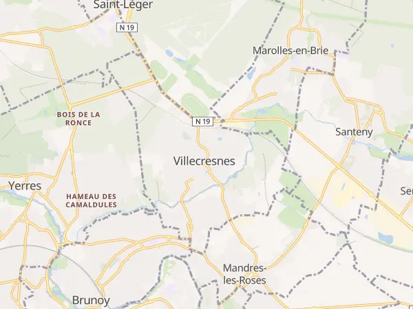 Plan de Villecresnes