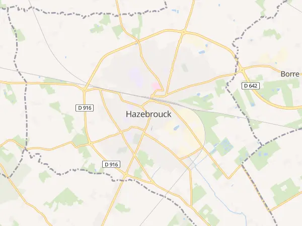 Plan de Hazebrouck