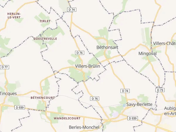 Plan de Villers-Brûlin