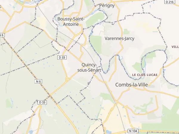 Plan de Quincy-sous-Sénart