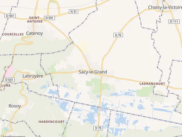 Plan de Sacy-le-Grand