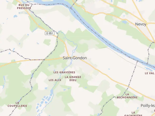 Plan de Saint-Gondon
