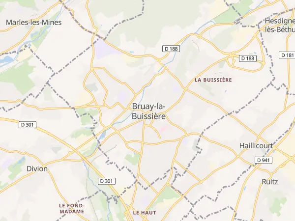 Plan de Bruay-la-Buissière