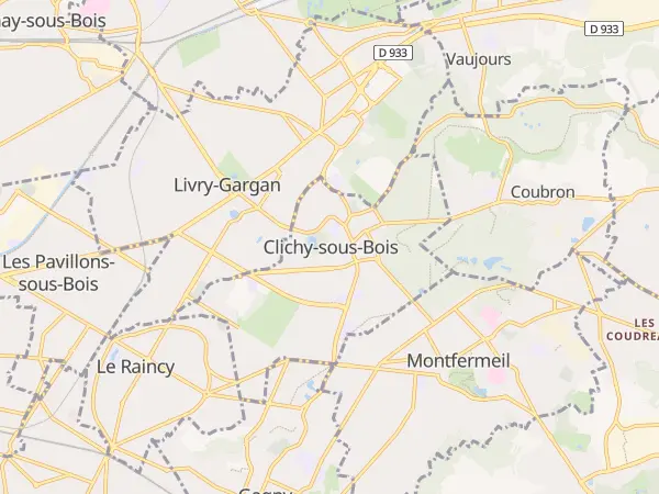 Plan de Clichy-sous-Bois