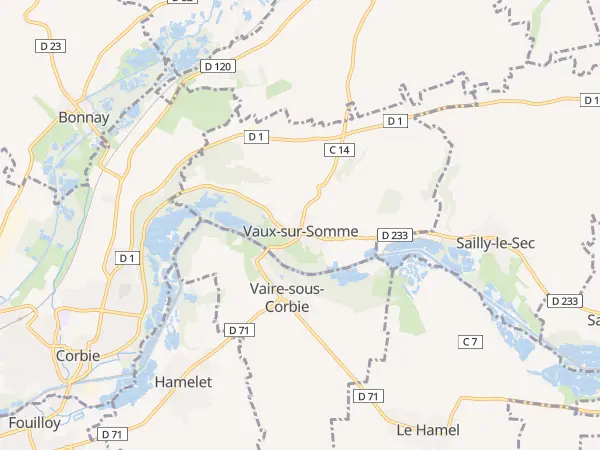Plan de Vaux-sur-Somme