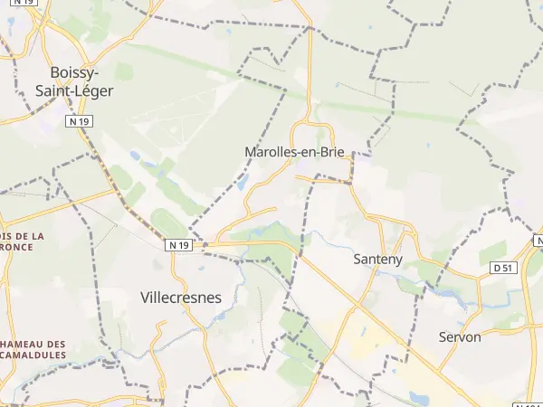 Plan de Marolles-en-Brie