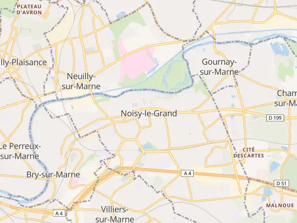 Plan de Noisy-le-Grand