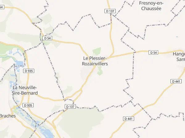 Plan du Plessier-Rozainvillers