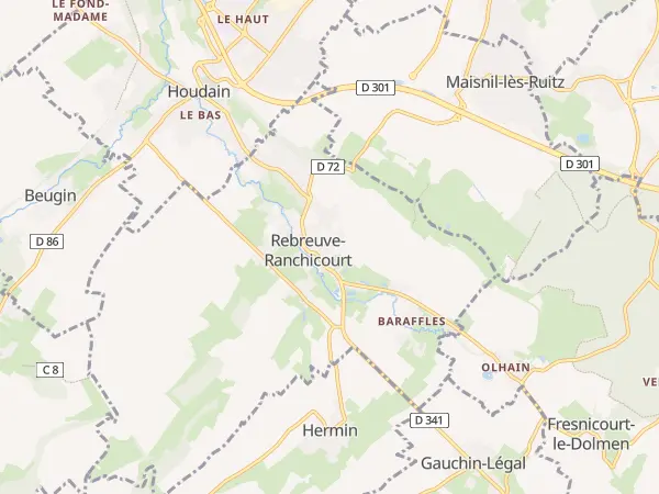 Plan de Rebreuve-Ranchicourt