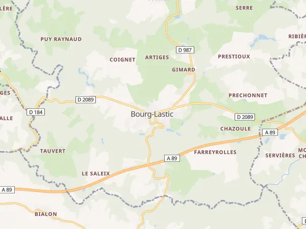 Plan de Bourg-Lastic