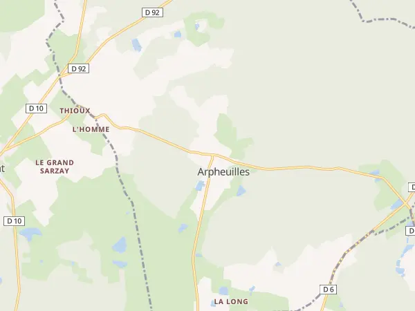 Plan de Arpheuilles