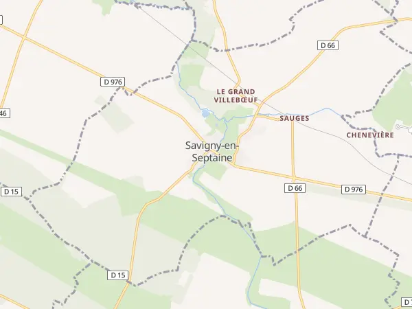 Plan de Savigny-en-Septaine