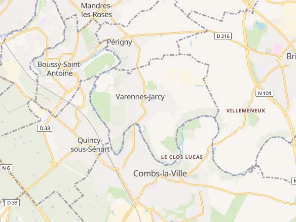 Plan de Varennes-Jarcy