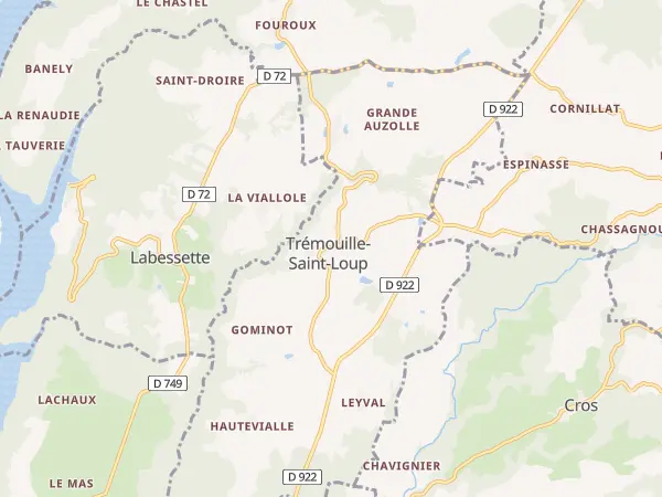 Plan de Trémouille-Saint-Loup