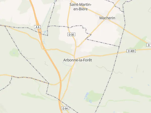 Plan de Arbonne-la-Forêt
