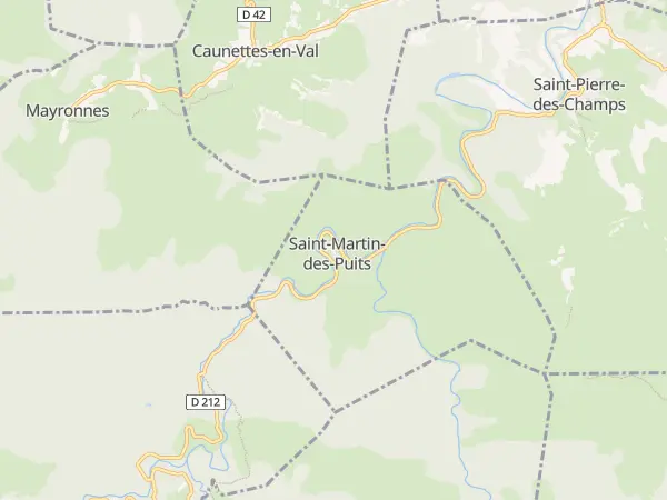 Plan de Saint-Martin-des-Puits