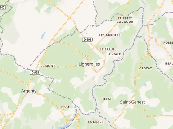 Plan de Lignerolles