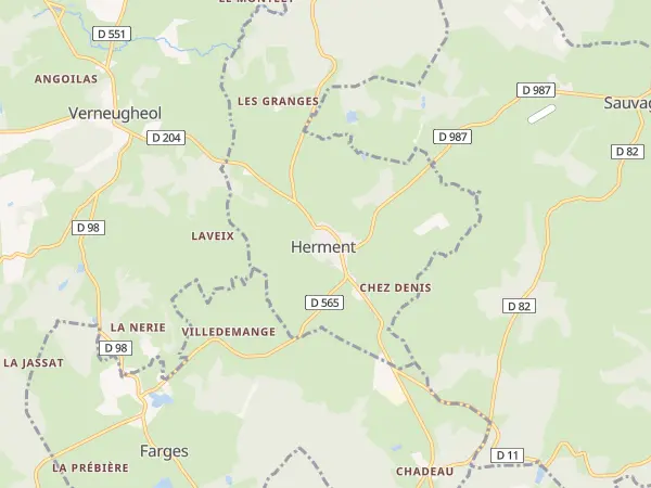 Plan de Herment
