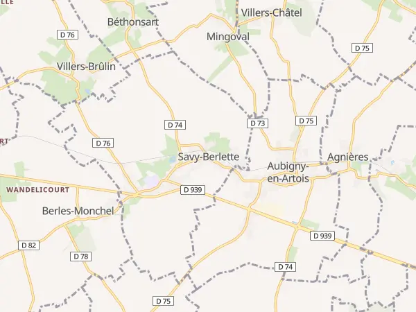 Plan de Savy-Berlette