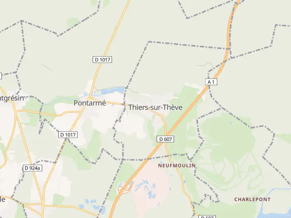 Plan de Thiers-sur-Thève