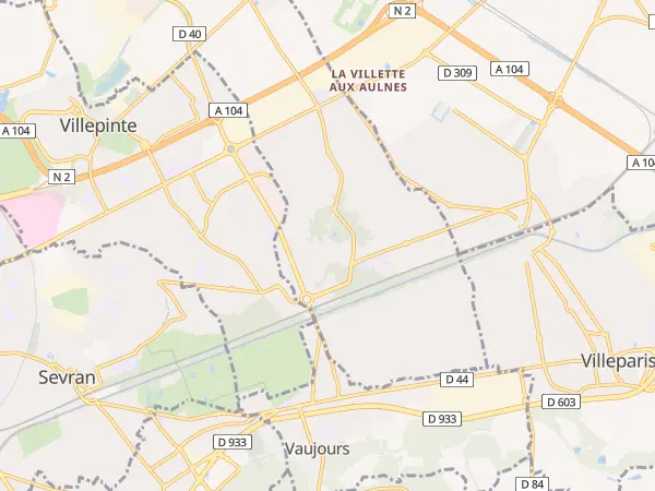 Plan de Tremblay-en-France