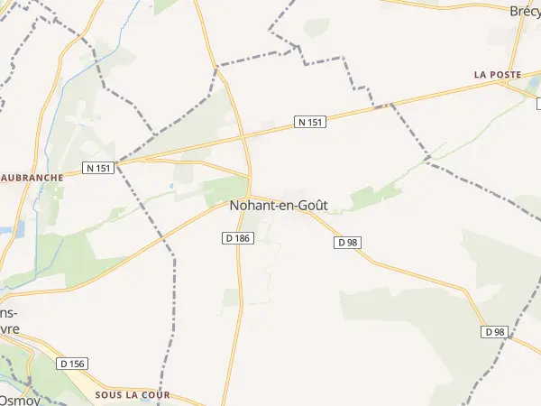 Plan de Nohant-en-Goût