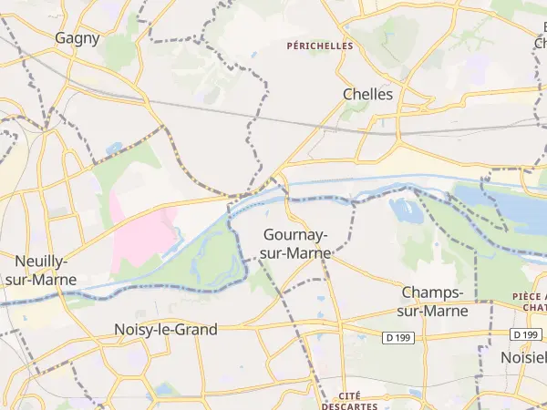 Plan de Gournay-sur-Marne