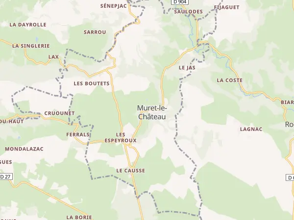 Plan de Muret-le-Château