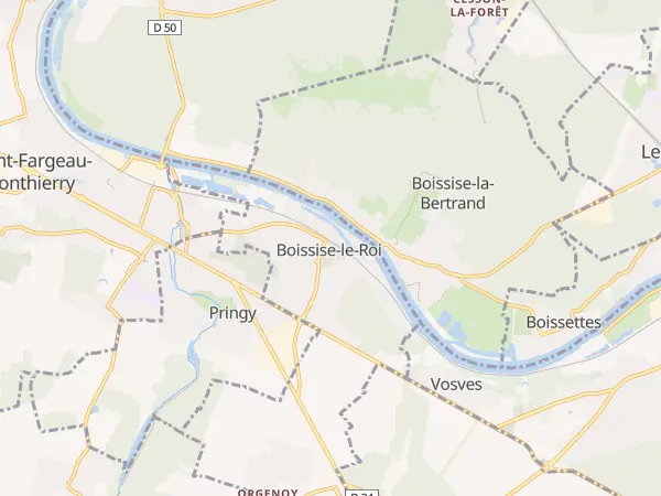 Plan de Boissise-le-Roi
