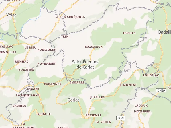 Plan de Saint-Étienne-de-Carlat